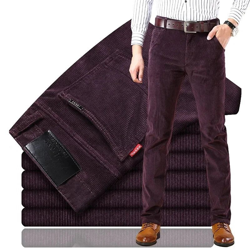 Corduroy Long Pants For Men Casual Straight - Leg Design Spring Summer Season High Sales Product Youthful Style - PratSN