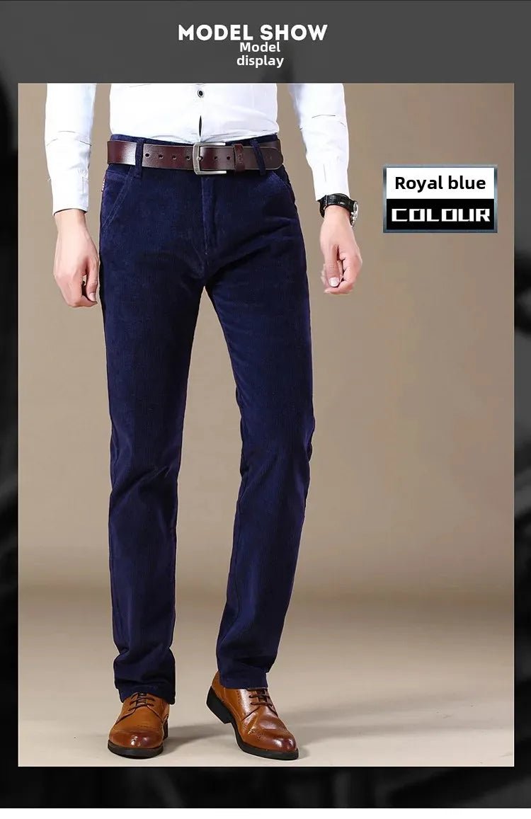 Corduroy Long Pants For Men Casual Straight - Leg Design Spring Summer Season High Sales Product Youthful Style - PratSN