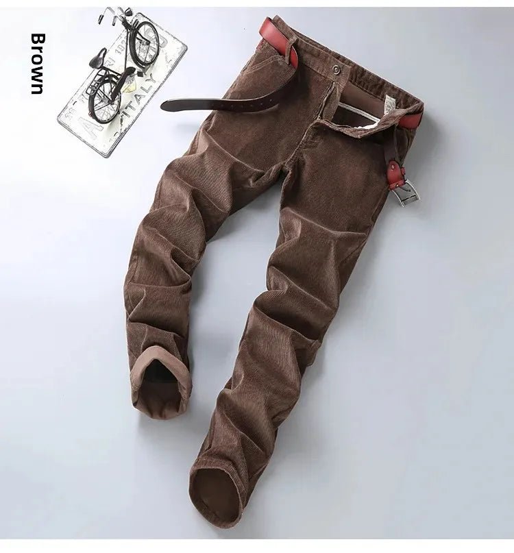 Corduroy Long Pants For Men Casual Straight - Leg Design Spring Summer Season High Sales Product Youthful Style - PratSN