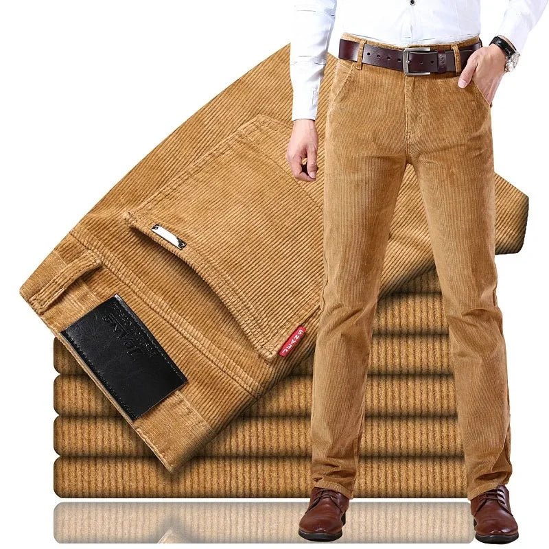 Corduroy Long Pants For Men Casual Straight - Leg Design Spring Summer Season High Sales Product Youthful Style - PratSN
