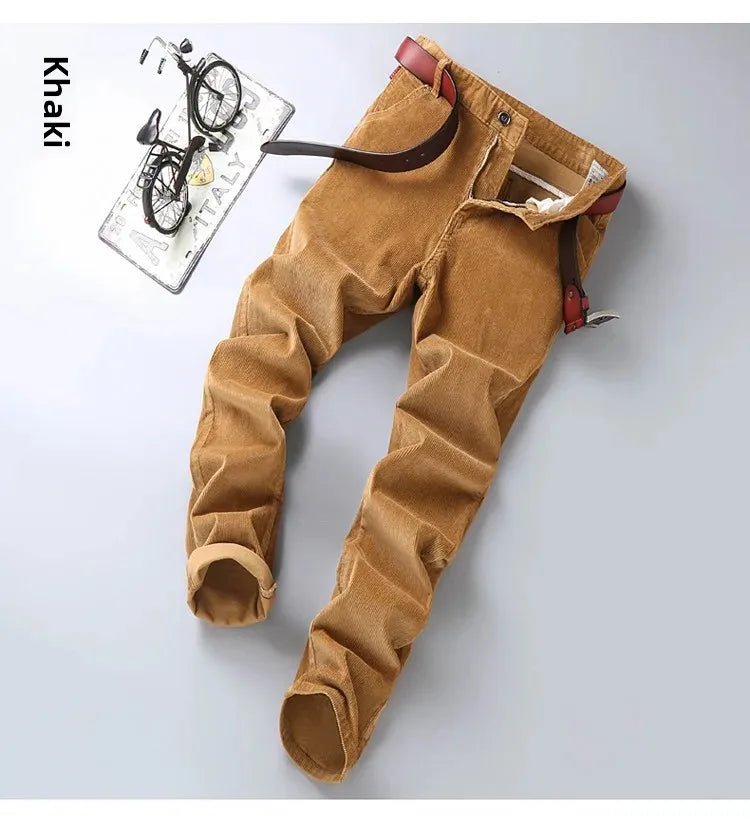 Corduroy Long Pants For Men Casual Straight - Leg Design Spring Summer Season High Sales Product Youthful Style - PratSN
