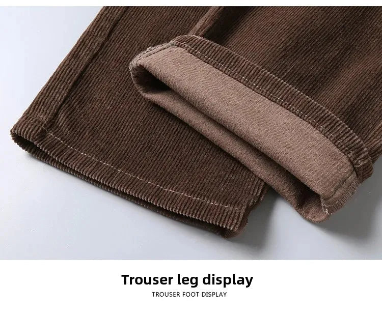 Corduroy Long Pants For Men Casual Straight - Leg Design Spring Summer Season High Sales Product Youthful Style - PratSN