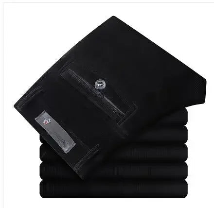 Corduroy pants loose joggers middle - aged men dad installed in autumn and winter 2023 men's casual Trousers for men streetwear - PratSN
