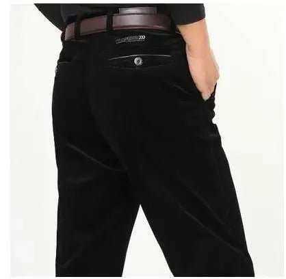 Corduroy pants loose joggers middle - aged men dad installed in autumn and winter 2023 men's casual Trousers for men streetwear - PratSN