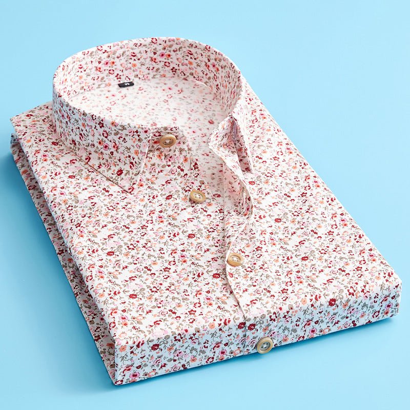 Cotton Men's Thin Lapel Shirt - PratSN