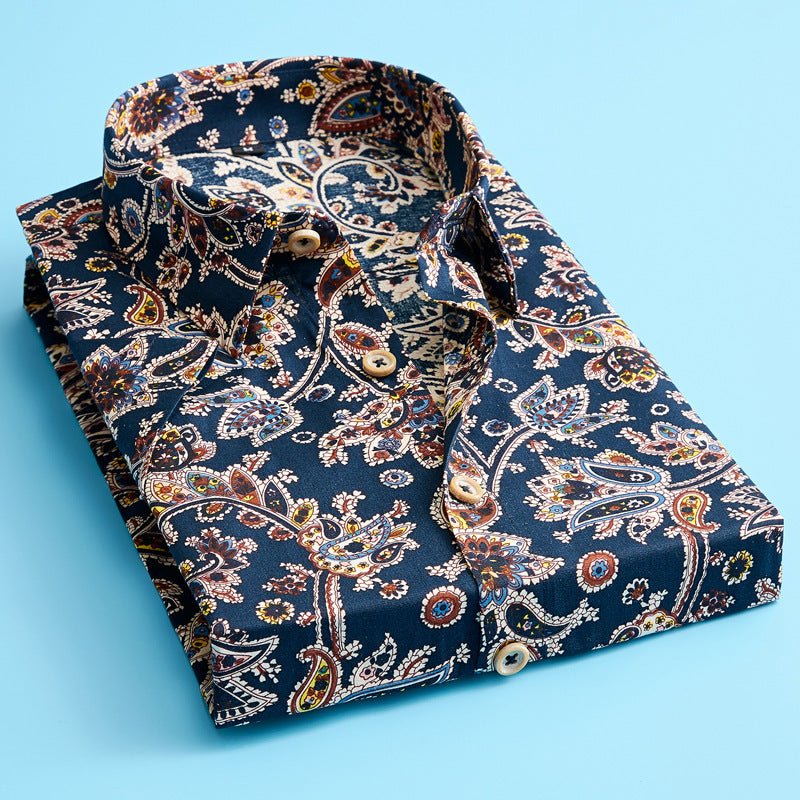 Cotton Men's Thin Lapel Shirt - PratSN