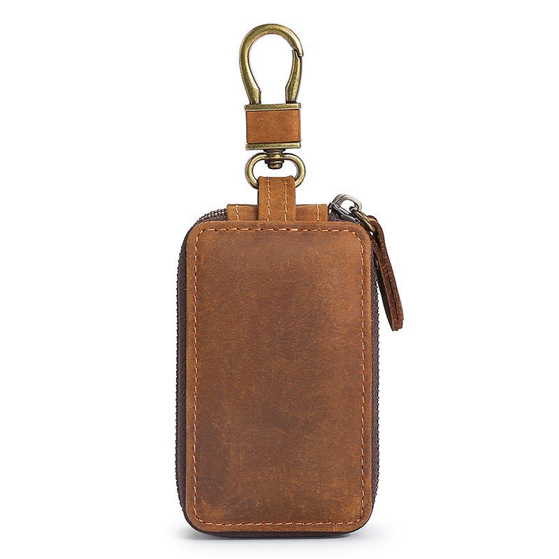 Crazy Horse Zippered Car Key Holder - PratSN