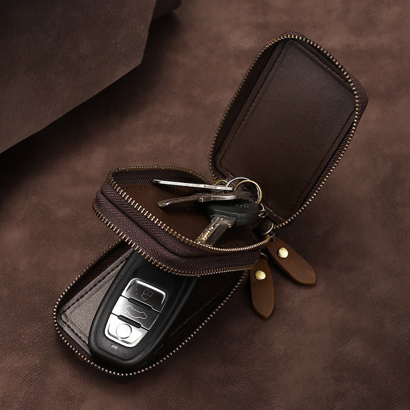 Crazy Horse Zippered Car Key Holder - PratSN