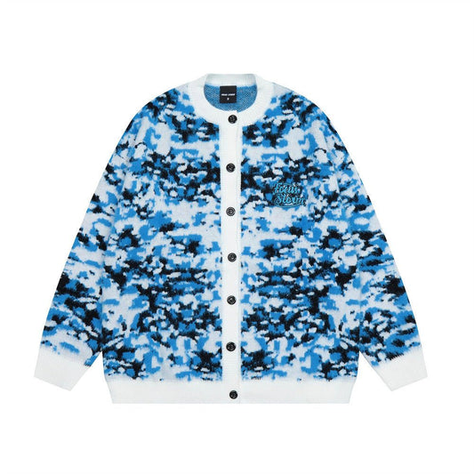 Crewneck Knitted Cardigan Men's Sweater Coat Sweater - PratSN
