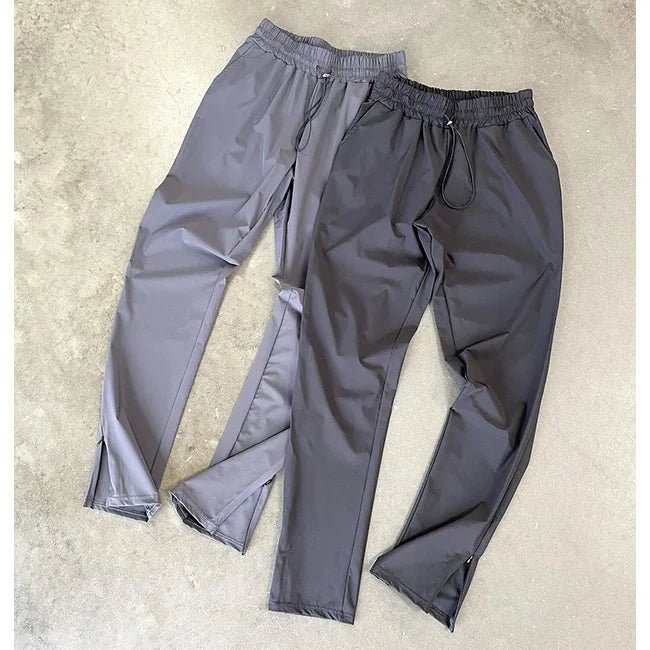 Custom Blank Straight Leg Sweatpants Men's Woven Nylon Track Pants Sport Jogging Pants Men With Pockets WL337062 HHJ - PratSN