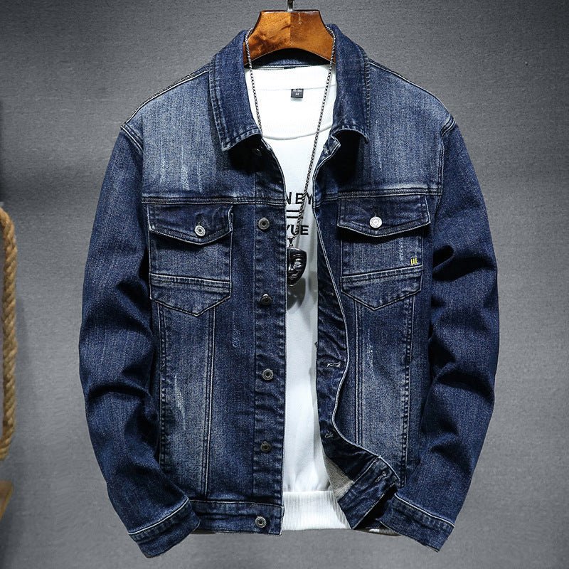 Denim Jacket Men's Jacket Plus Size - PratSN