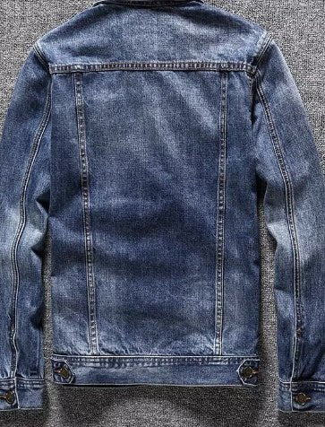 Denim Jacket Men's Jacket Plus Size - PratSN