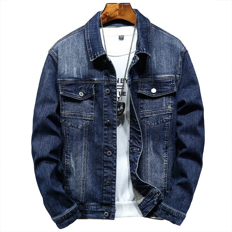 Denim Jacket Men's Jacket Plus Size - PratSN
