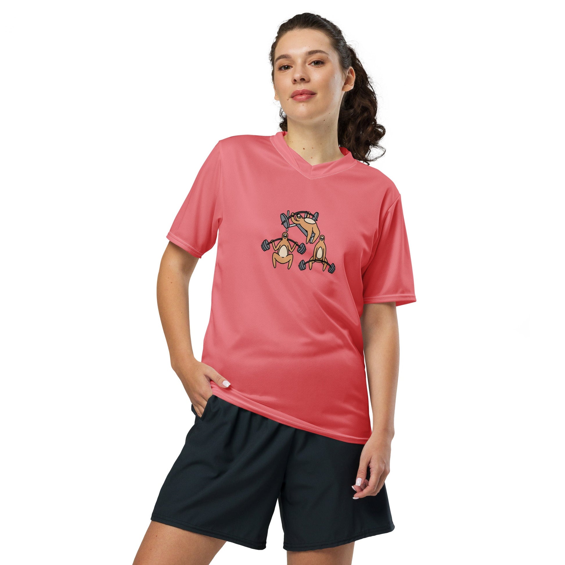 Distressed Athletic Wear - Retro Unisex Sports Jersey in Lightweight Fabric - PratSN