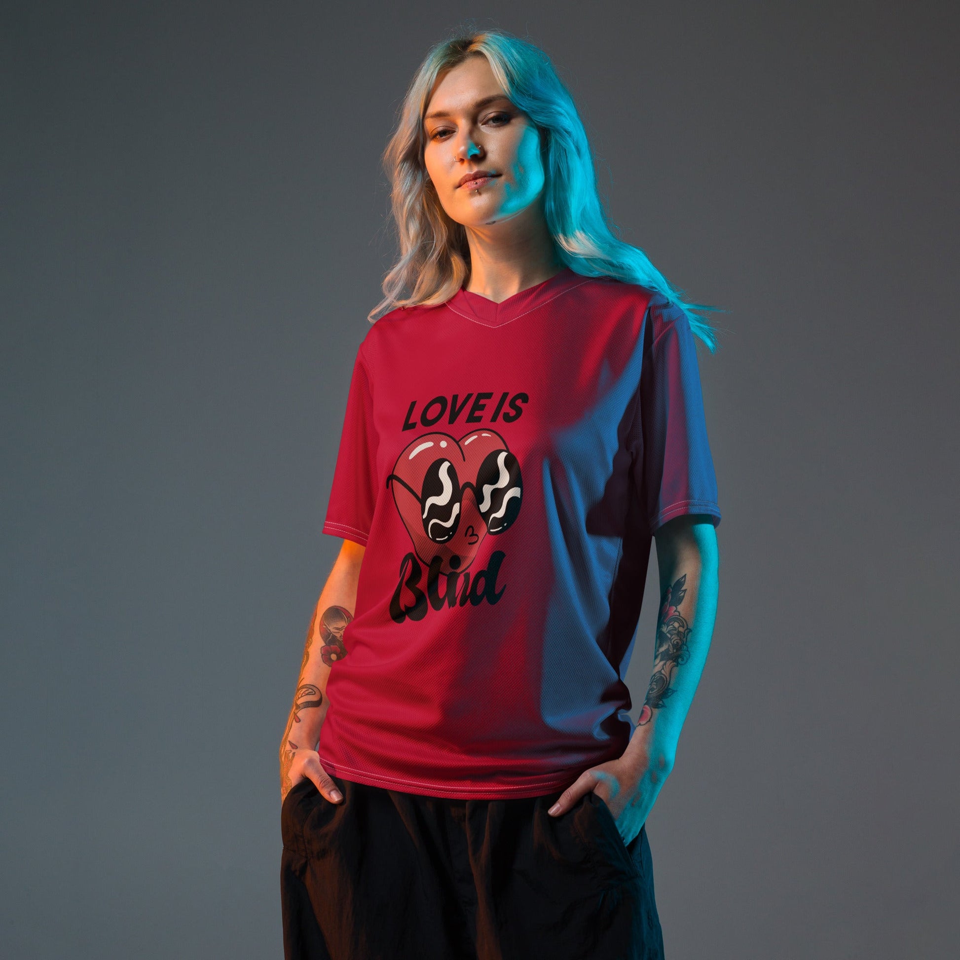 Distressed Athletic Wear - Retro Unisex Sports Jersey in Lightweight Fabric - PratSN