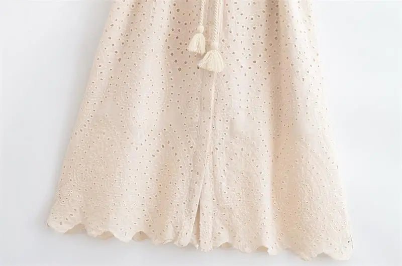 Dresses Summer Women's 2025 New Chic Embroidery Elegant Slim Long Holiday Dress Women's Commuter Street Fashion Youth Dress - PratSN