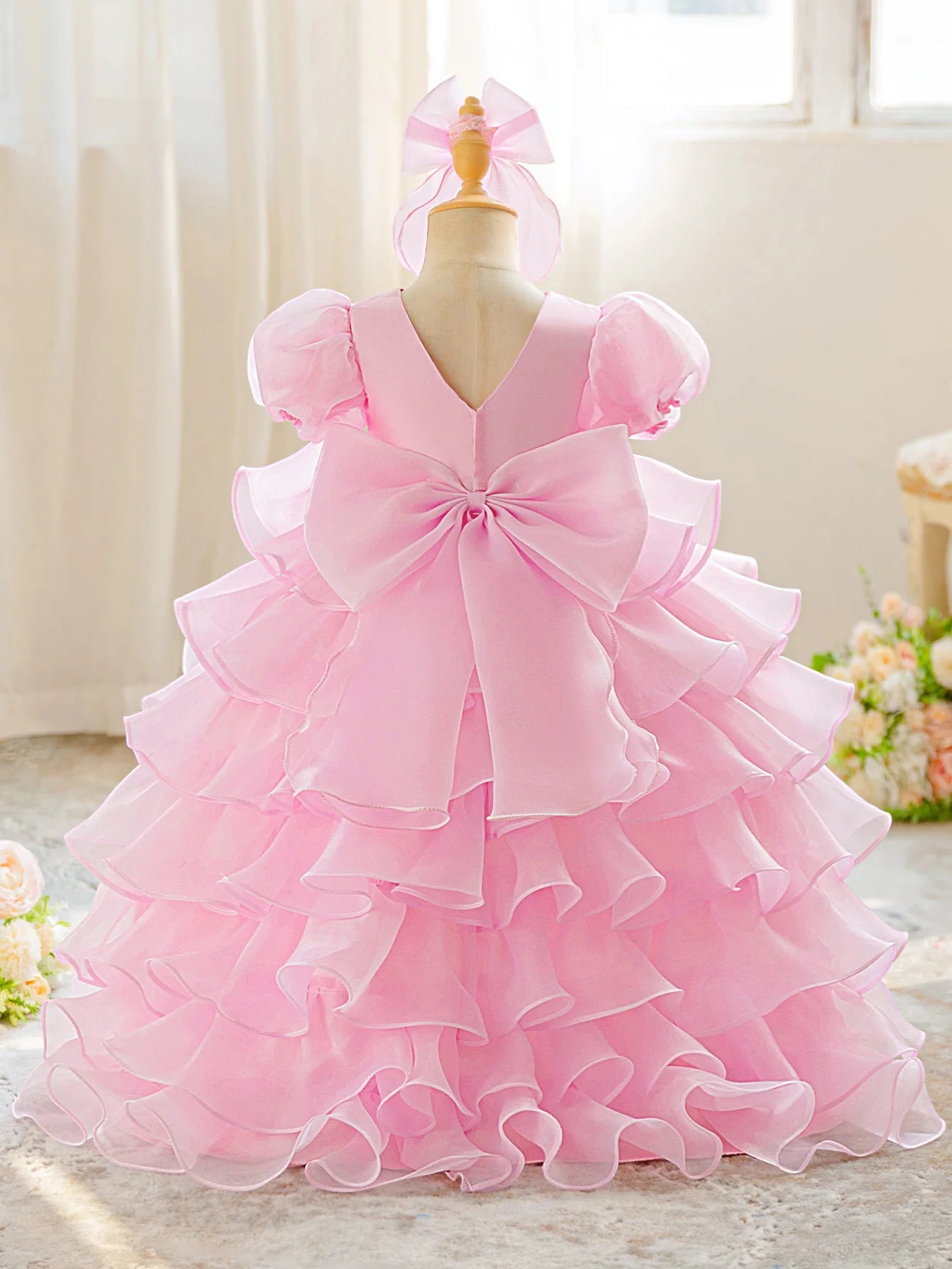 Elegant Cake Layer Party Baby Girls Dress Toddler Princess 1st Birthday Baptism Prom Dresses Kids Wedding Bridesmaids Ball Gown - PratSN