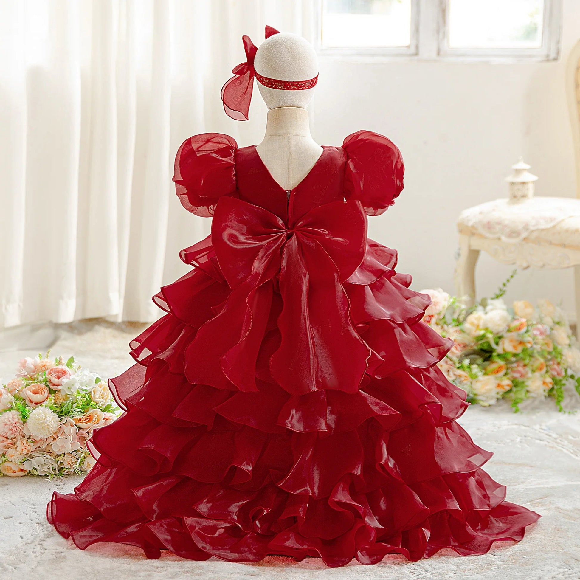 birthday cake prom dress Elegant Cake Layer Party Baby Girls Dress Toddler Princess 1st Birthday Baptism Prom Dresses Kids Wedding Bridesmaids Ball Gown