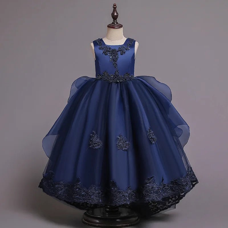 Elegant Girl Party Princes Dress Gorgeous Collective Dress 4 - 12 Year Old Halloween Princess Dress - PratSN