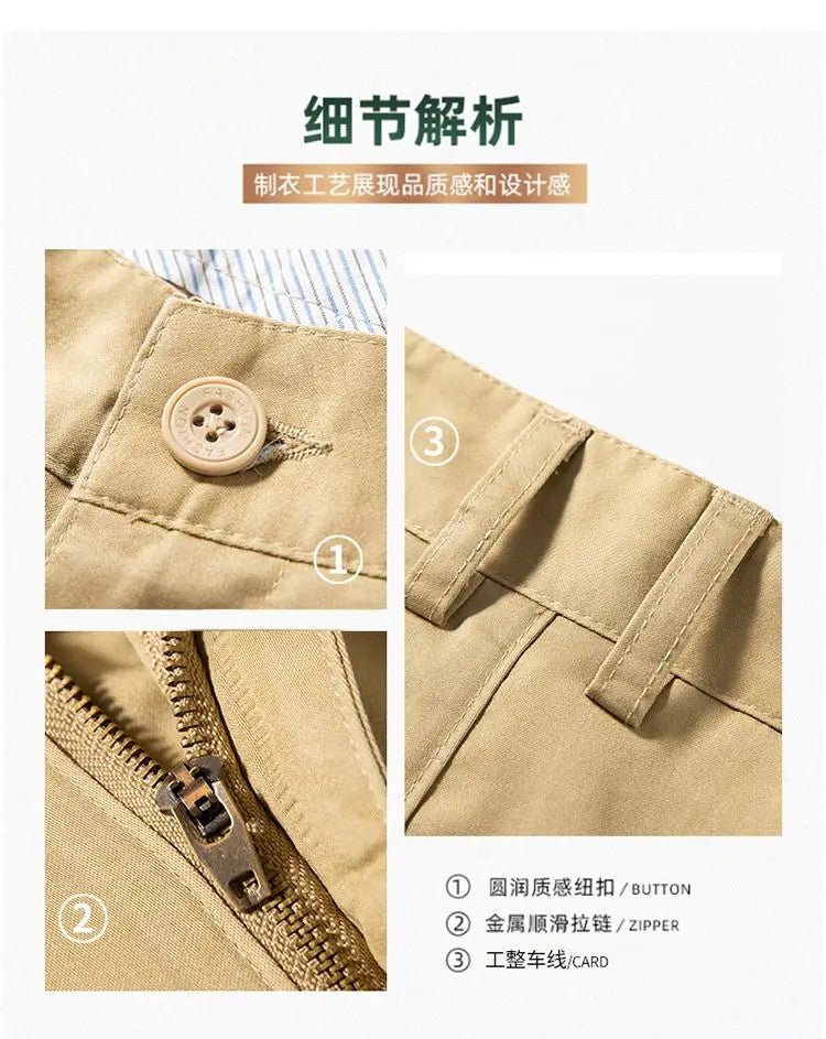 Elegant Men's Pants Straight Business Trouser Male Elastic Stretch Summer Cool Formal Dress Casual Work Office Fashion Golf Wear - PratSN