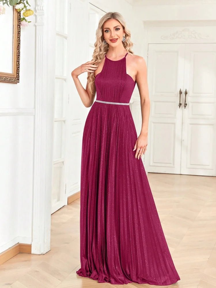 Elegant Sexy Backless bridesmaid Dresses 2025 Women Party Night Formal Long Evening Dress Shining Vestidos Robe De Soiree - PratSN