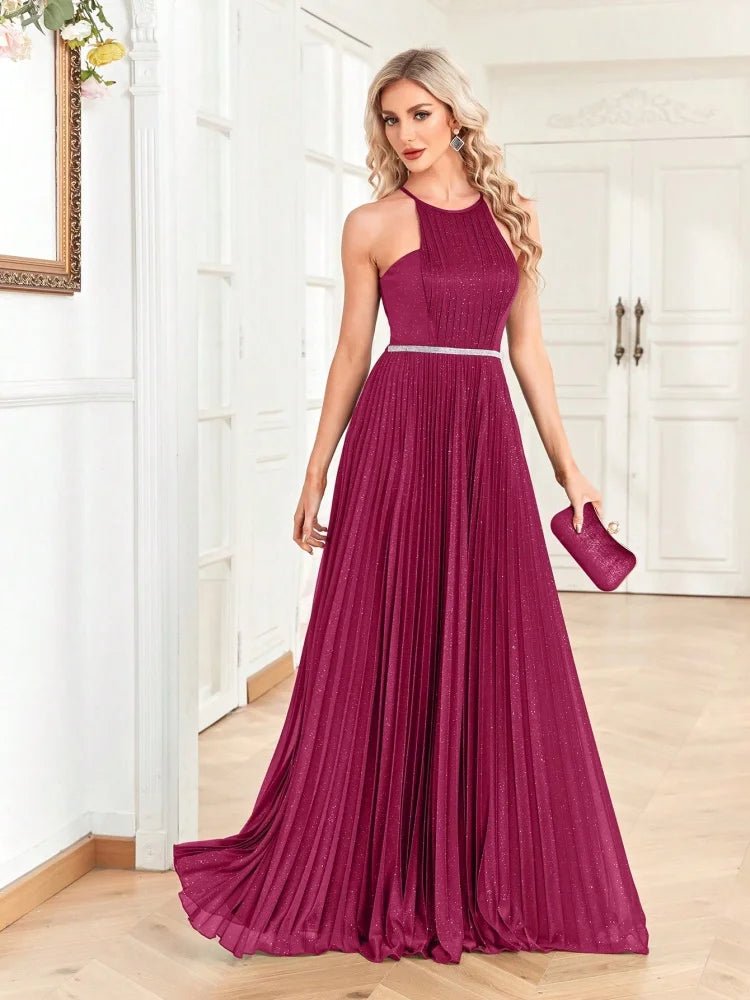 Elegant Sexy Backless bridesmaid Dresses 2025 Women Party Night Formal Long Evening Dress Shining Vestidos Robe De Soiree - PratSN