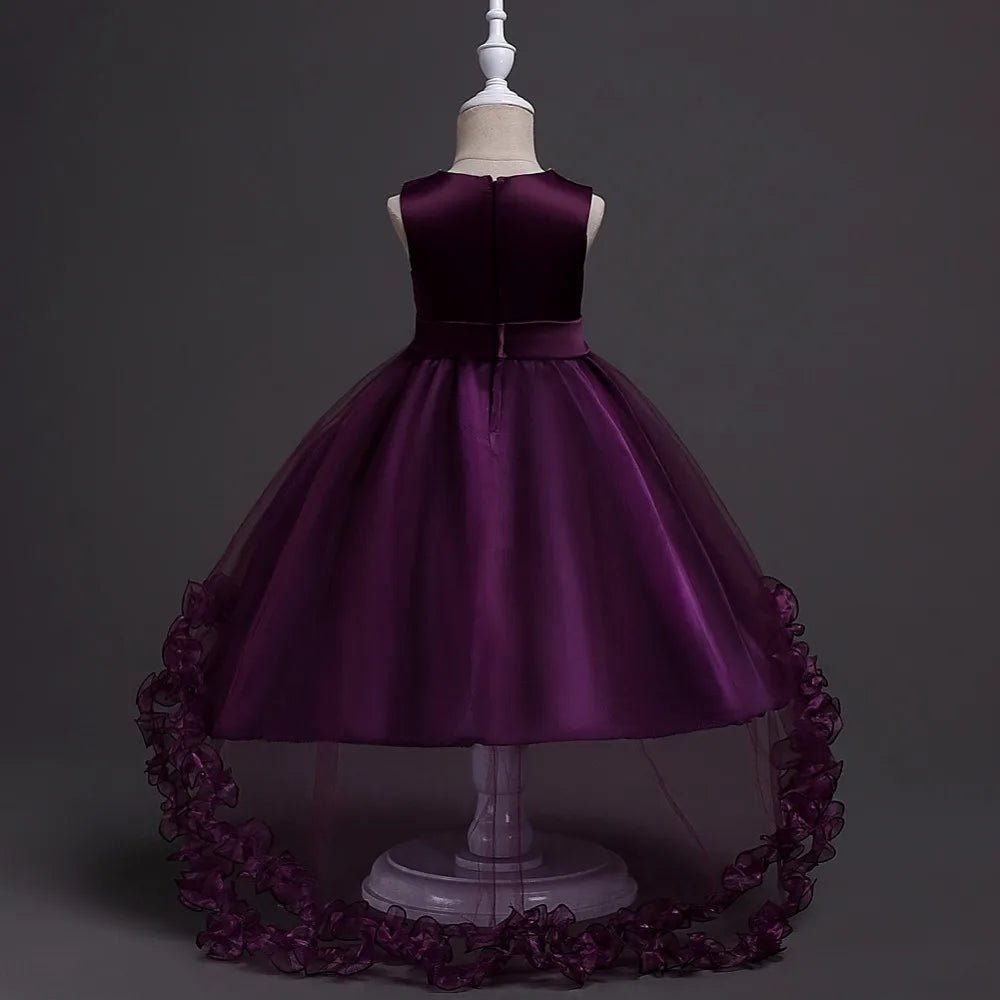 Embroidery Baby Girls Princess Flower Wedding Christmas Party Tutu Dress Children Kids Elegant Vestidos for 3 - 15Years Teenager - PratSN