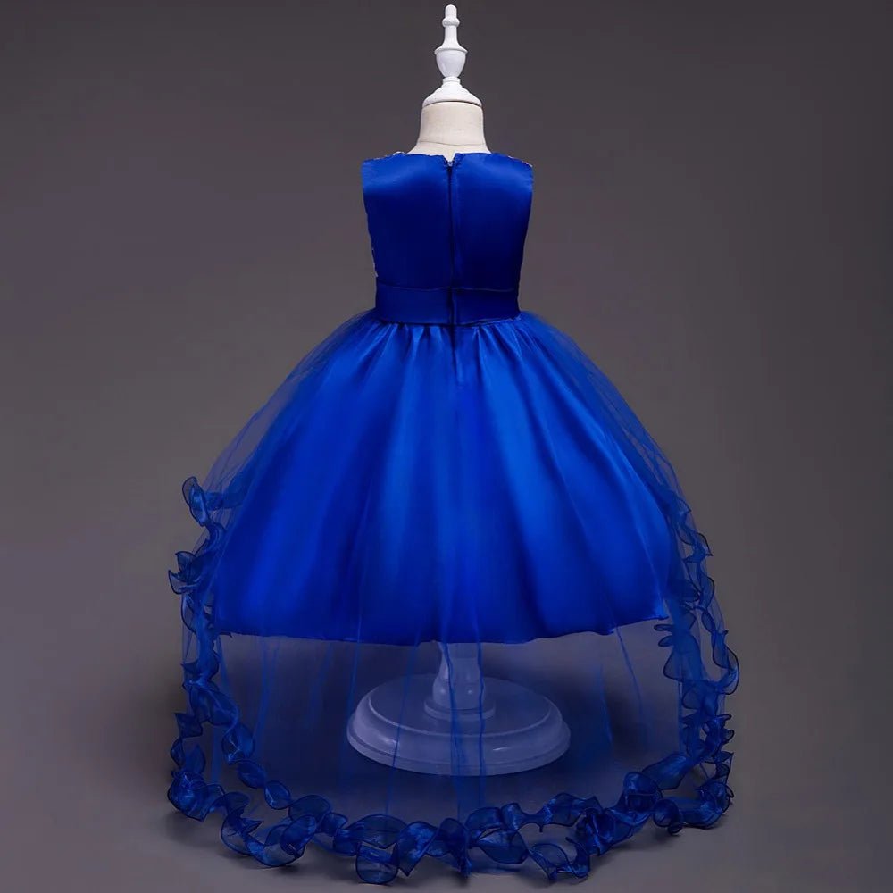 Embroidery Baby Girls Princess Flower Wedding Christmas Party Tutu Dress Children Kids Elegant Vestidos for 3 - 15Years Teenager - PratSN