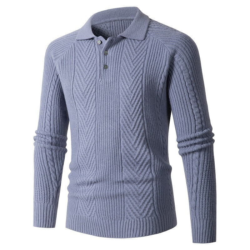 Europe And America Thickened Zipper Lapel Sweater - PratSN