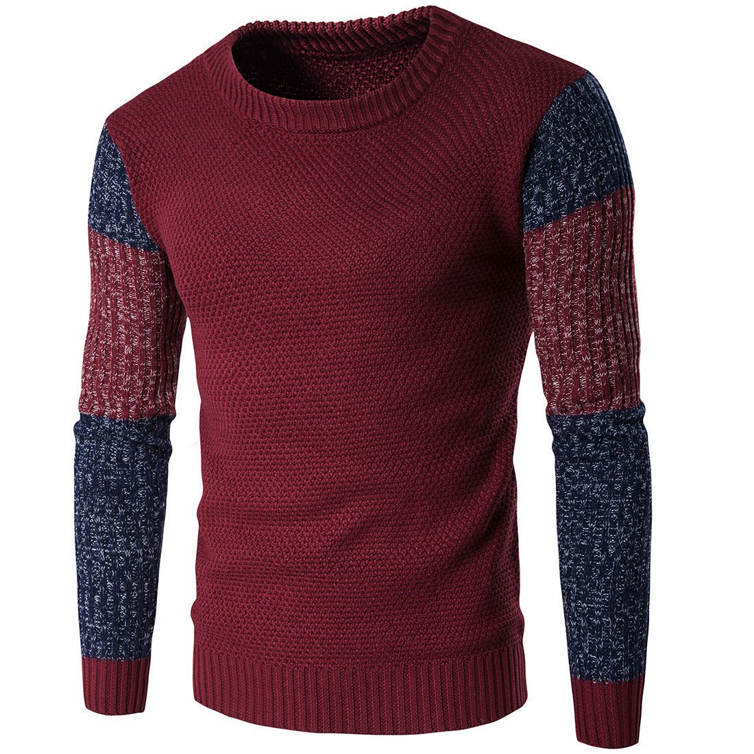 European And American Men's Sweater Fashionable Color Matching - PratSN