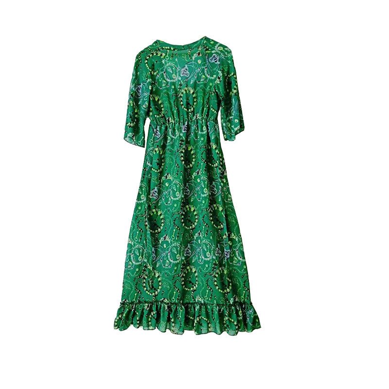 European And American Popular V - neck Dress - PratSN