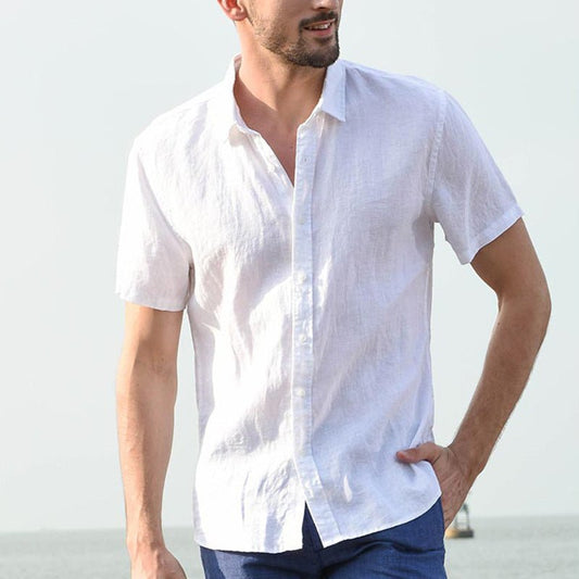 Explosive cross - border special for European and American summer short - sleeved casual foreign trade men's shirts men shirt - PratSN