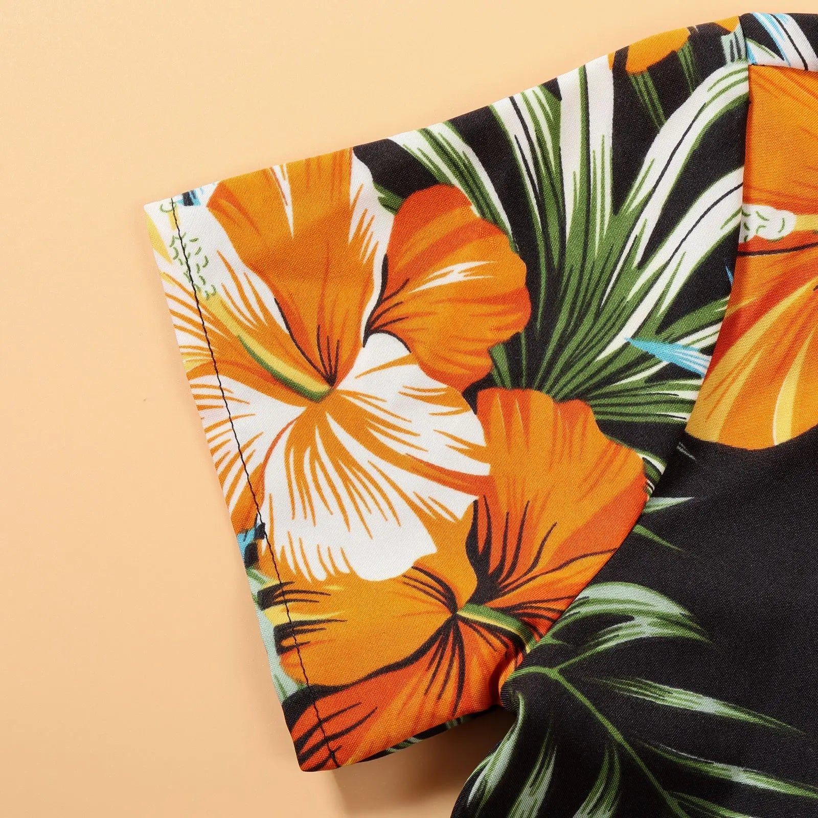 Family Matching Outfits Vacation Holiday Hawaii Mom And Daughter Floral Beach Dresses Dad And Son Shirts Shorts Outfits - PratSN