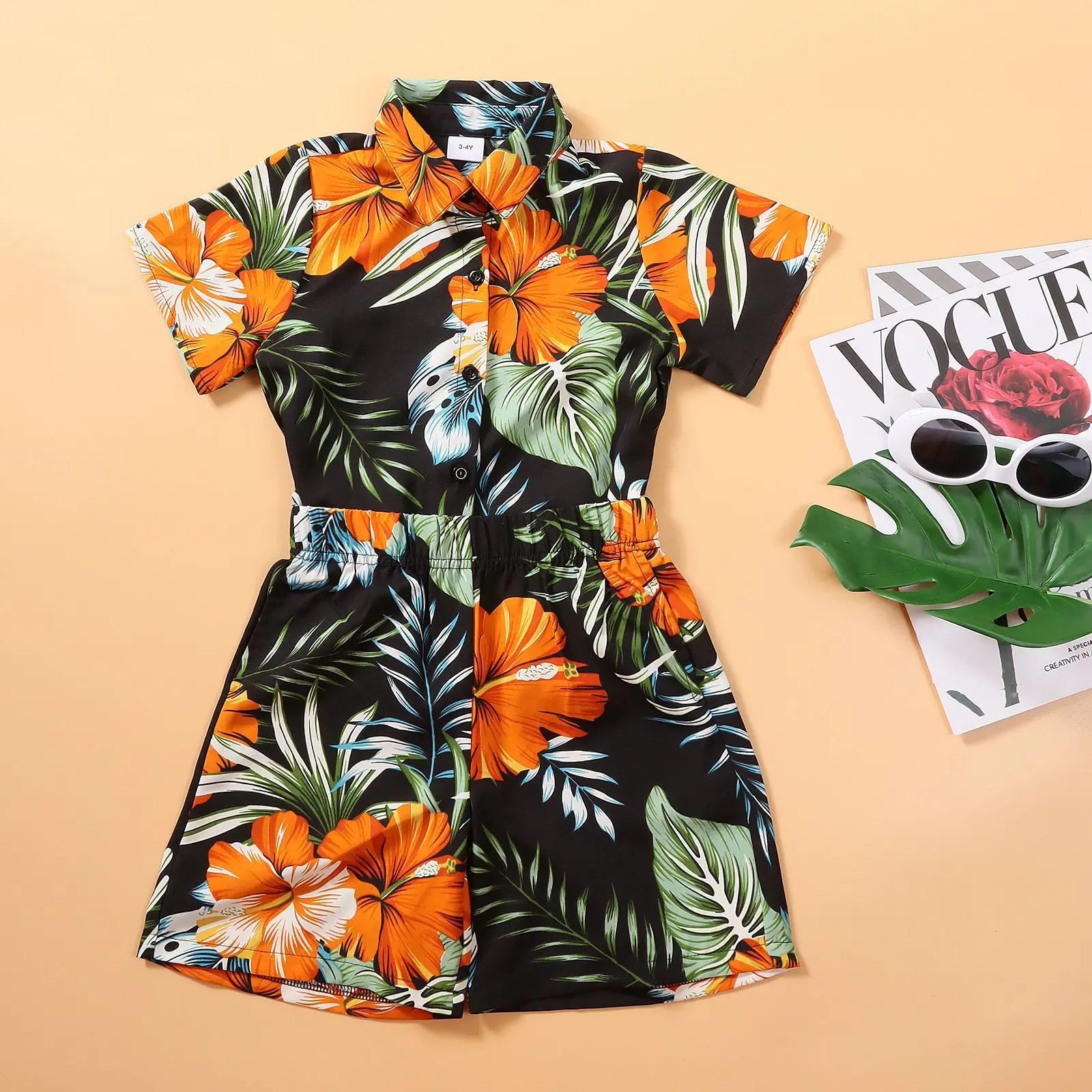 Family Matching Outfits Vacation Holiday Hawaii Mom And Daughter Floral Beach Dresses Dad And Son Shirts Shorts Outfits - PratSN