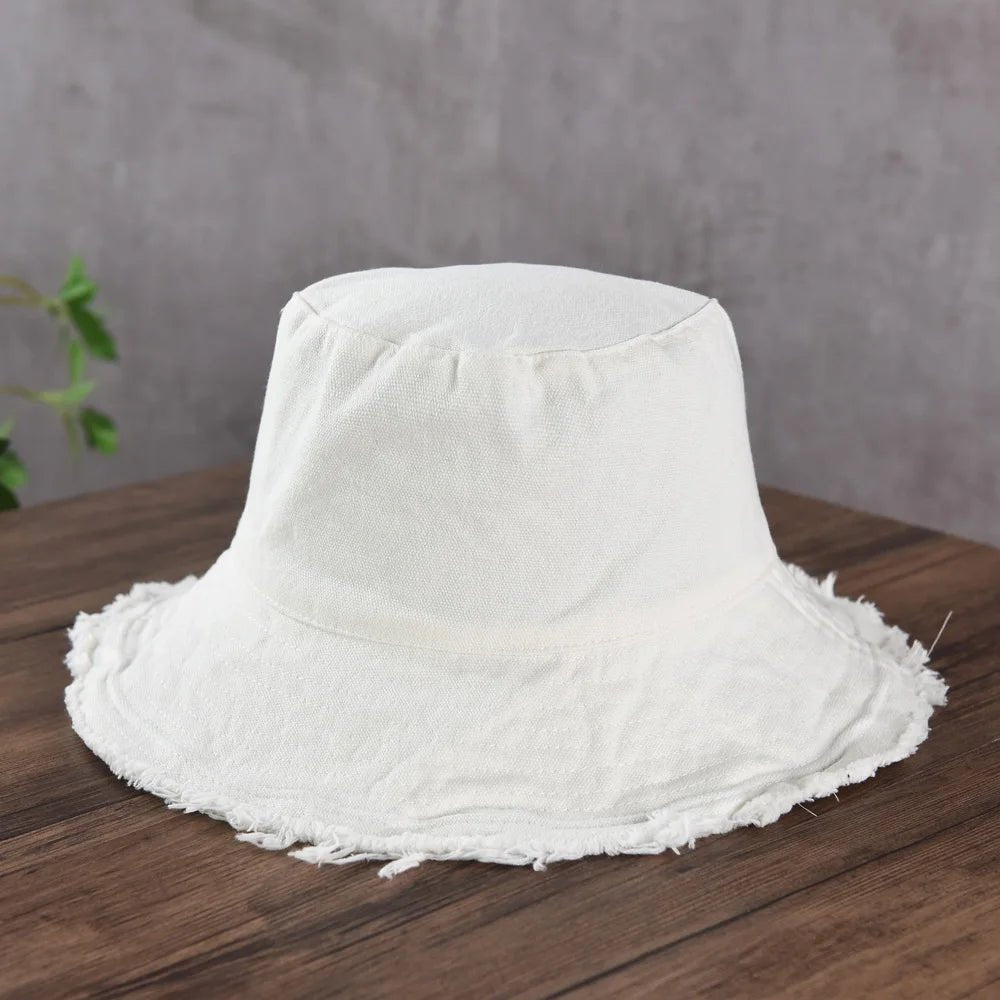 Fashion Foldable Burrs Bucket Hat for Women Men Beach Sun Visor UV Protection UPF 50+ Sun Hat Summer Large Wide Brim Panama Bob - PratSN
