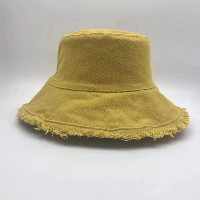 Fashion Foldable Burrs Bucket Hat for Women Men Beach Sun Visor UV Protection UPF 50+ Sun Hat Summer Large Wide Brim Panama Bob - PratSN