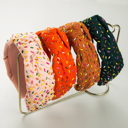 Fashion Hand - stitched Glass Tube Headband Temperament - PratSN
