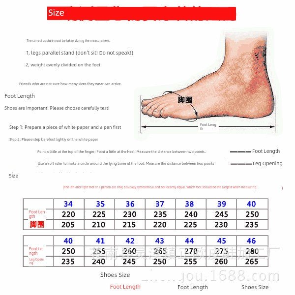 Fashion K - style Casual Export Plus Size All Year Round Men's Shoes - PratSN