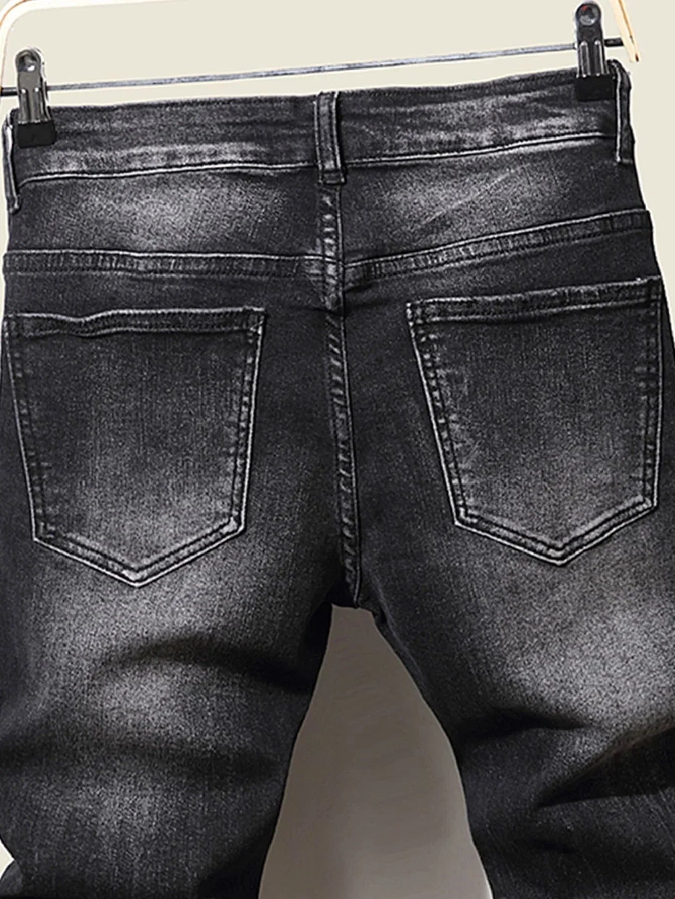 Fashion Men's Jeans Pants Stretch Blue Skinny Jeans For Men Casual Slim Fit Denim Pants Korean Style Male Trousers Jeans - PratSN