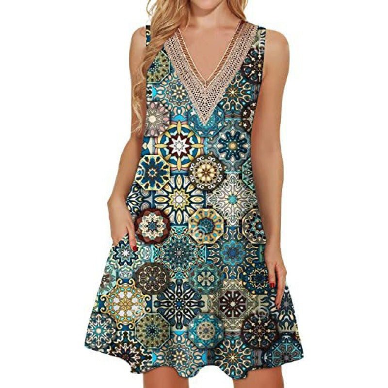Fashion Printed Vest For Women Dress - PratSN