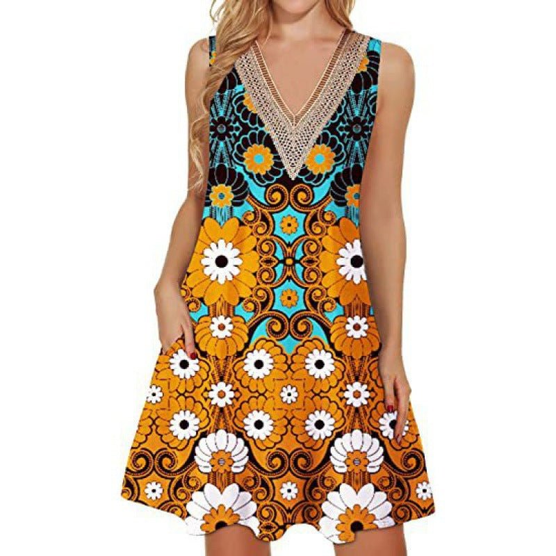 Fashion Printed Vest For Women Dress - PratSN