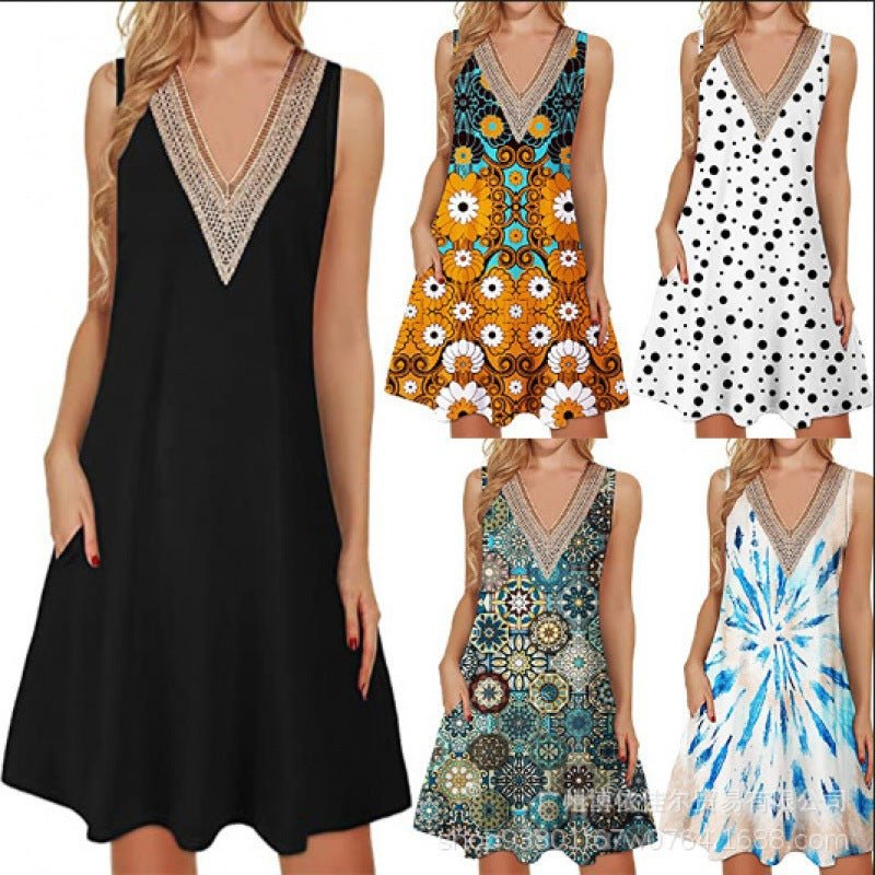 Fashion Printed Vest For Women Dress - PratSN
