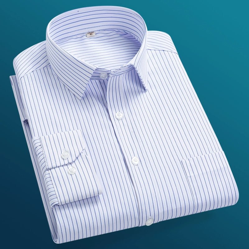 Father, Middle - Aged and Elderly, Extra Fat, Dad, Long Sleeves Shirt - PratSN