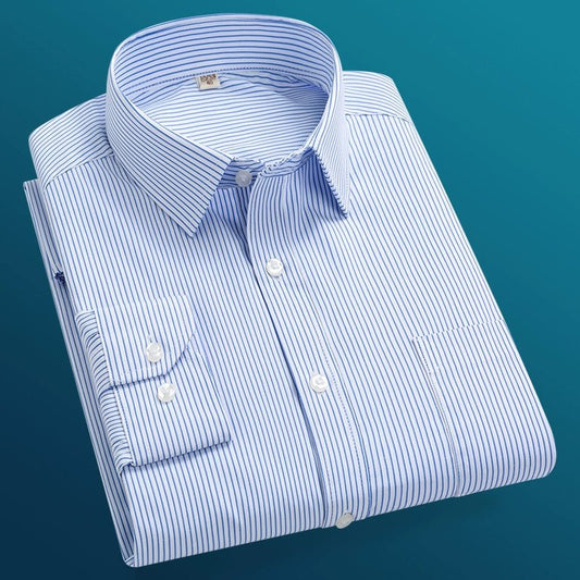 Father, Middle - Aged and Elderly, Extra Fat, Dad, Long Sleeves Shirt - PratSN
