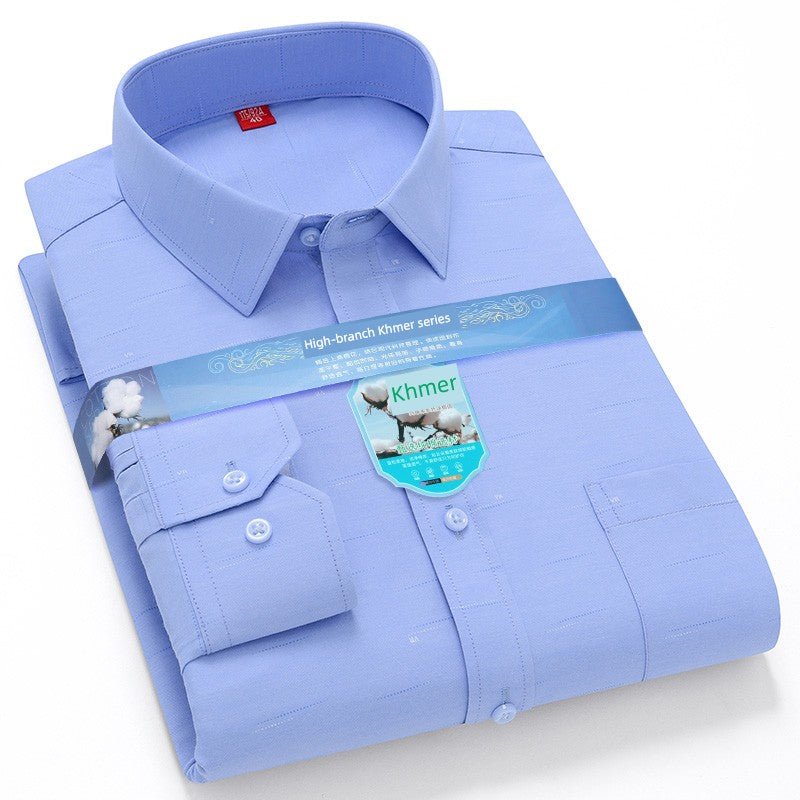 Father, Middle - Aged and Elderly, Extra Fat, Dad, Long Sleeves Shirt - PratSN