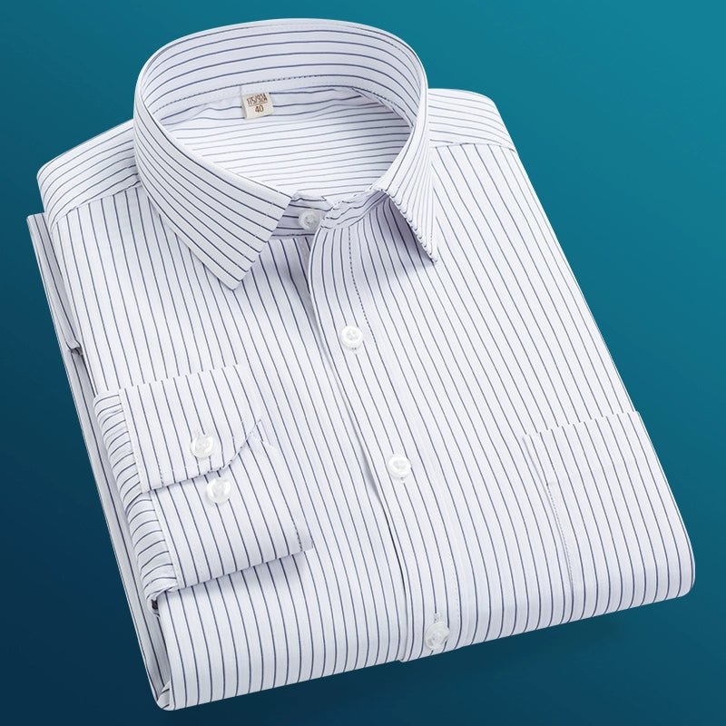 Father, Middle - Aged and Elderly, Extra Fat, Dad, Long Sleeves Shirt - PratSN