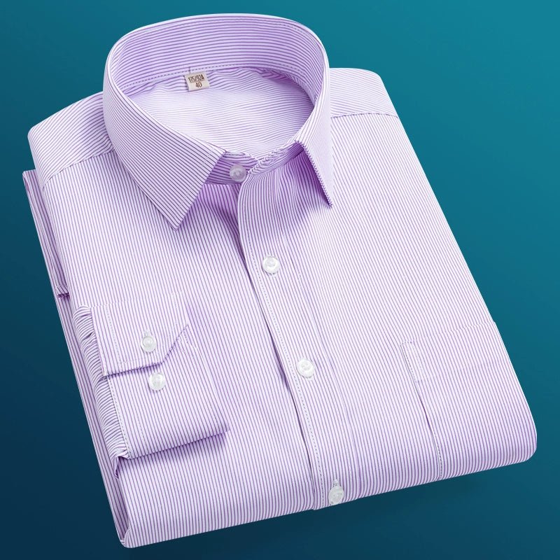 Father, Middle - Aged and Elderly, Extra Fat, Dad, Long Sleeves Shirt - PratSN