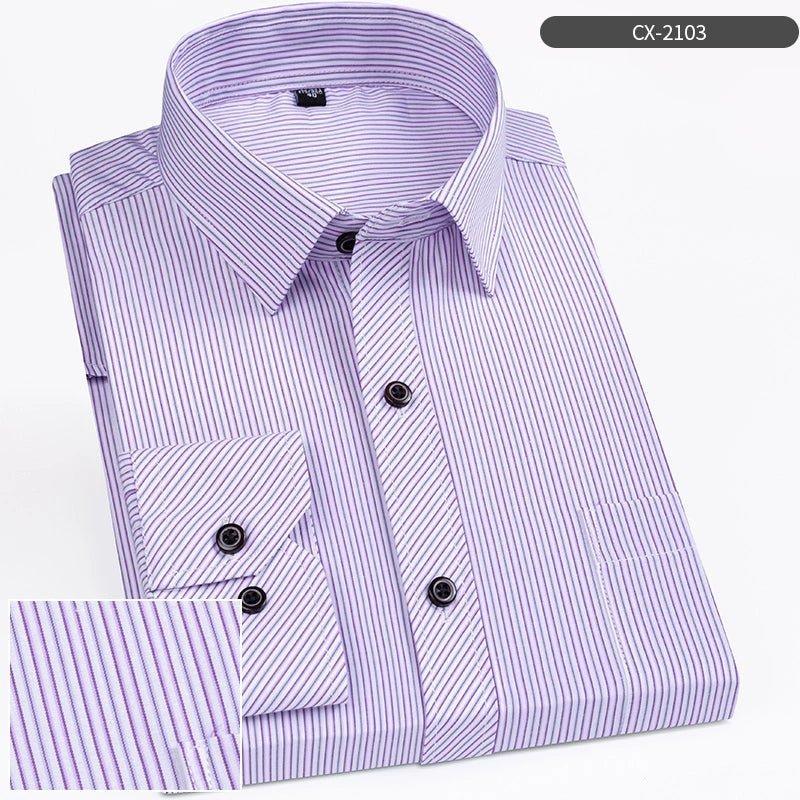 Father, Middle - Aged and Elderly, Extra Fat, Dad, Long Sleeves Shirt - PratSN