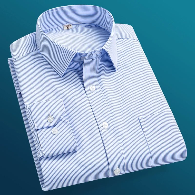 Father, Middle - Aged and Elderly, Extra Fat, Dad, Long Sleeves Shirt - PratSN
