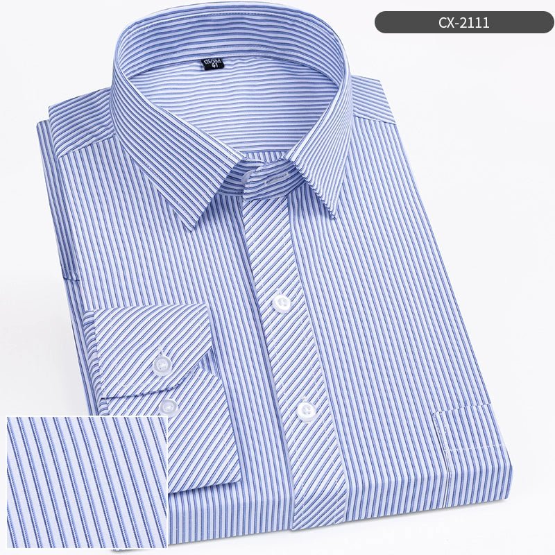 Father, Middle - Aged and Elderly, Extra Fat, Dad, Long Sleeves Shirt - PratSN
